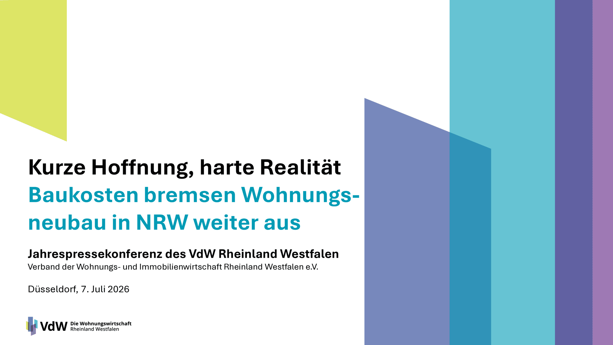 VdW Rheinland Westfalen Jahrespressekonferenz 2026