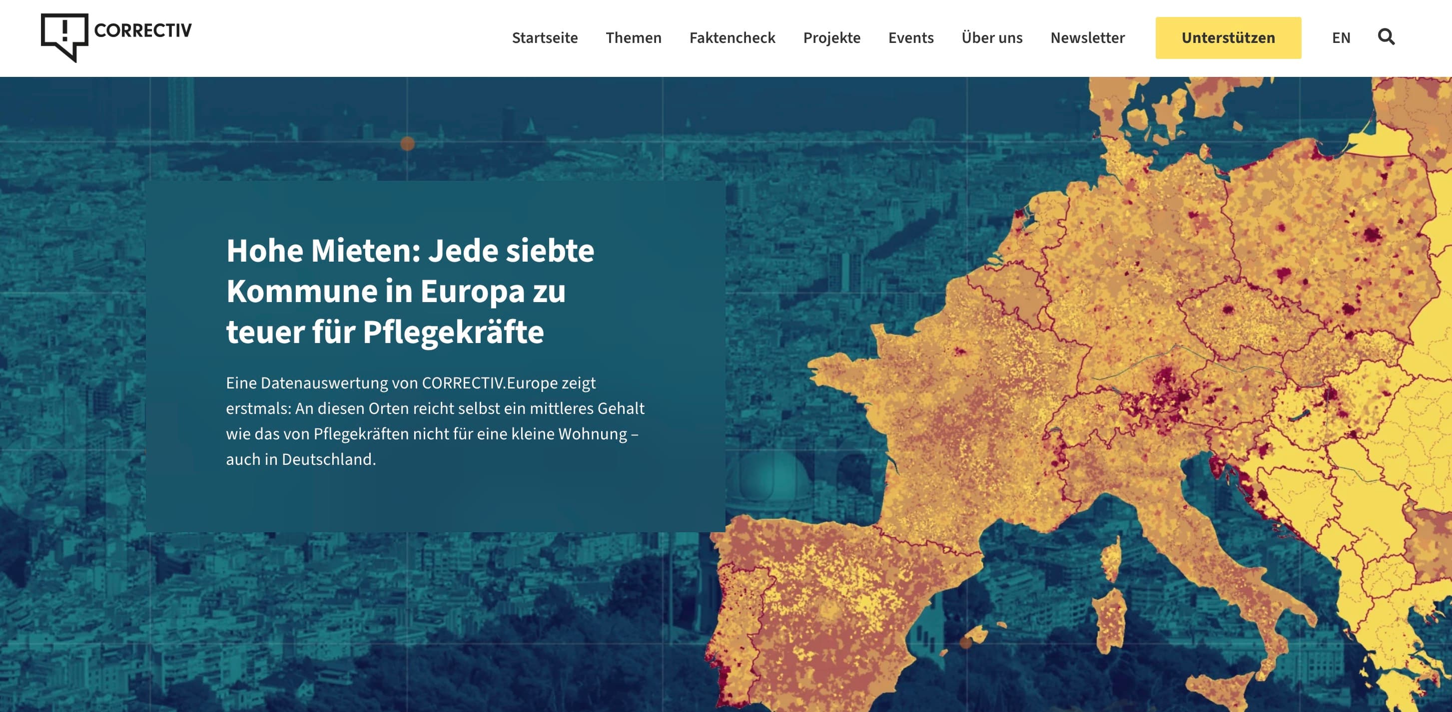 Hohe Mieten: Jede siebte Kommune in Europa zu teuer für Pflegekräfte