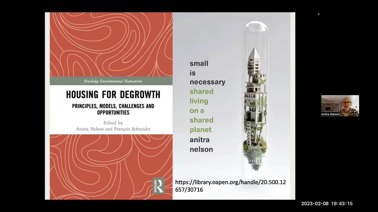 Small is Necessary: Shared Living on a Shared Planet