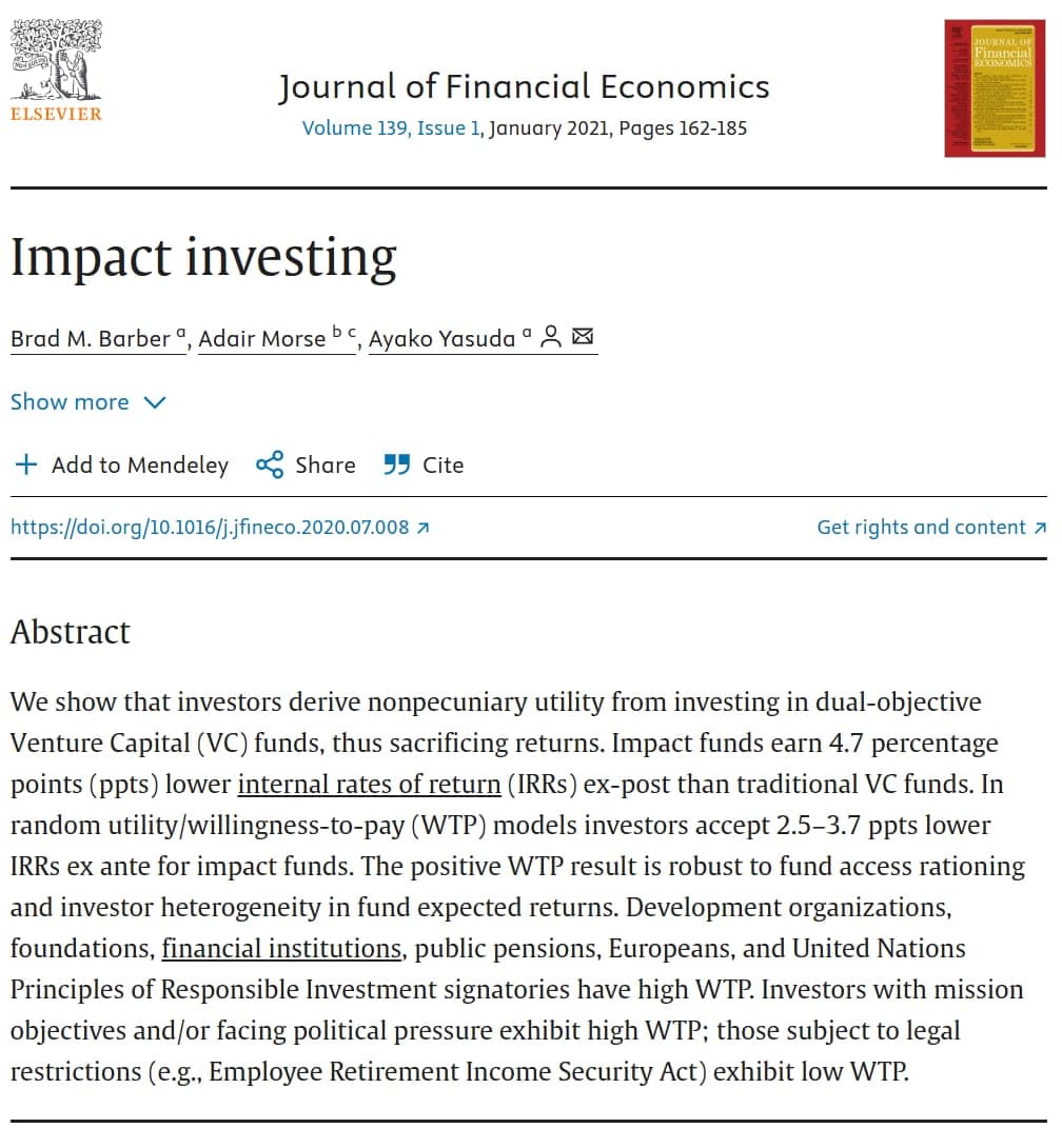 Impact investing