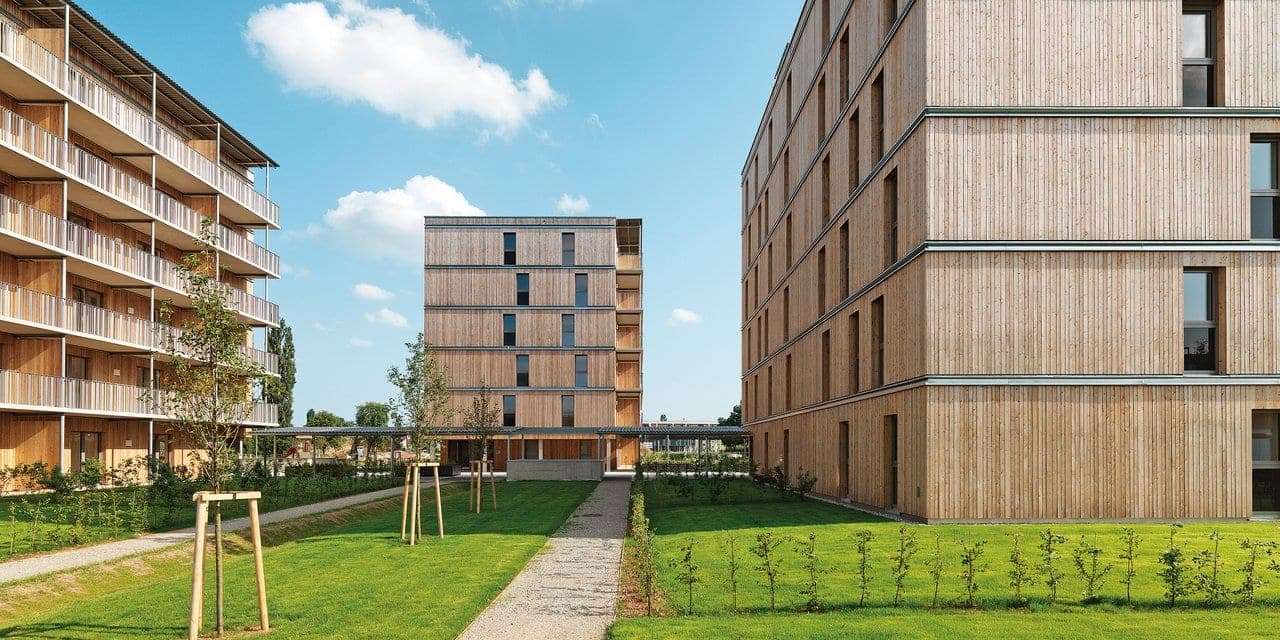 Hummelkaserne timber housing