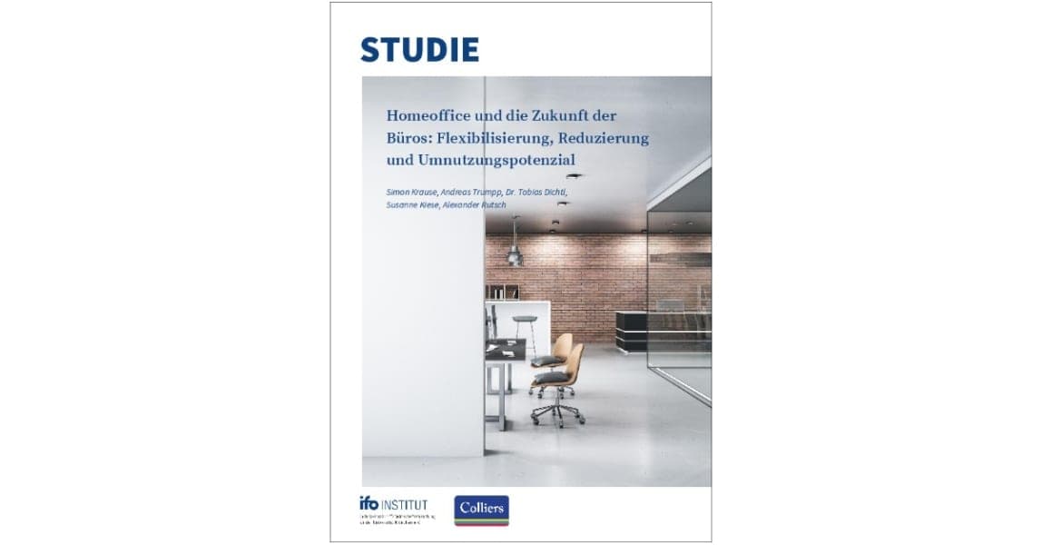 Büro-Umwandlungen wegen Homeoffice könnten 60.000 Wohnungen schaffen (ifo Institut / Colliers, 2024)