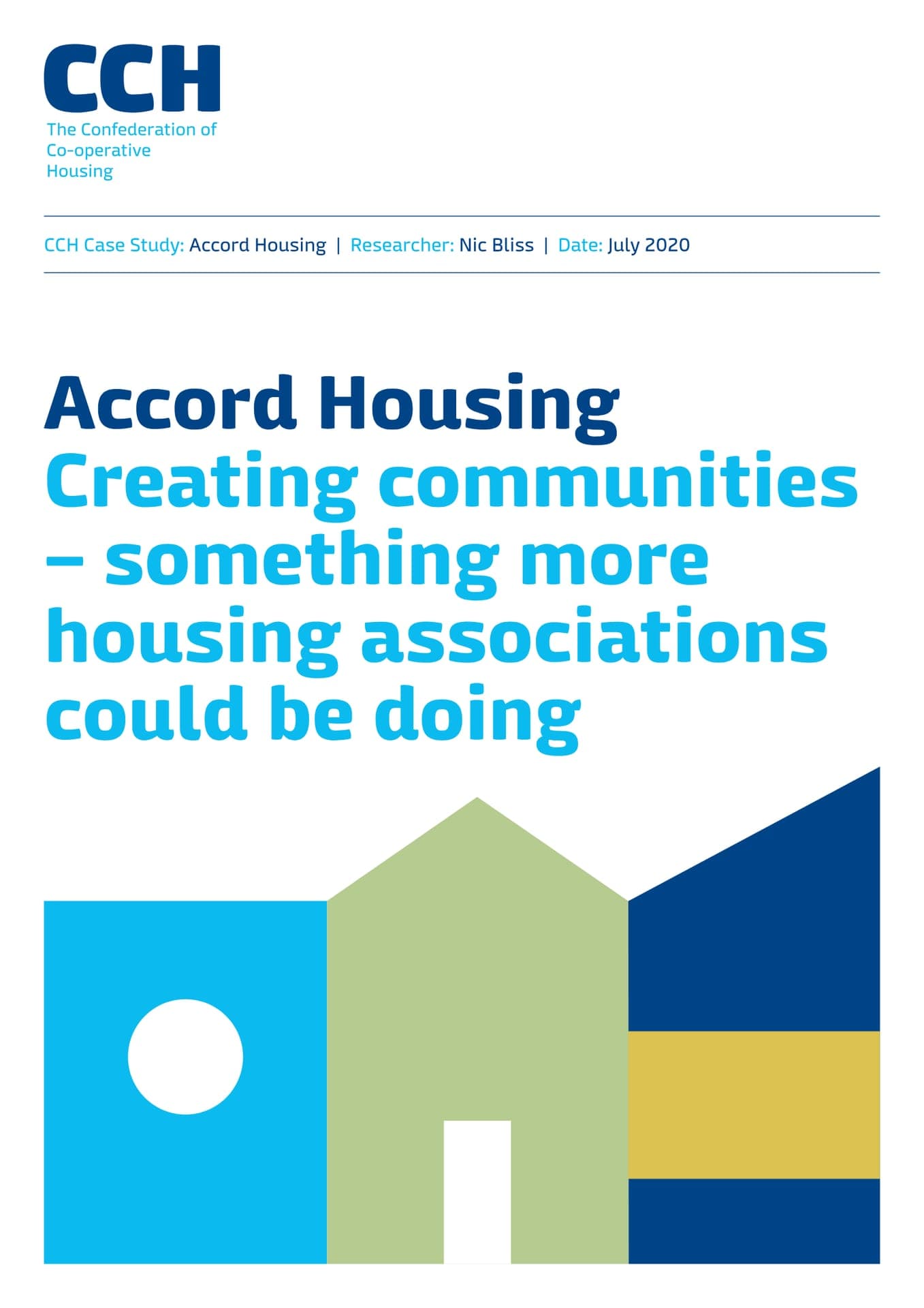 Accord: a case study in co-operative and community-led housing (CCH)