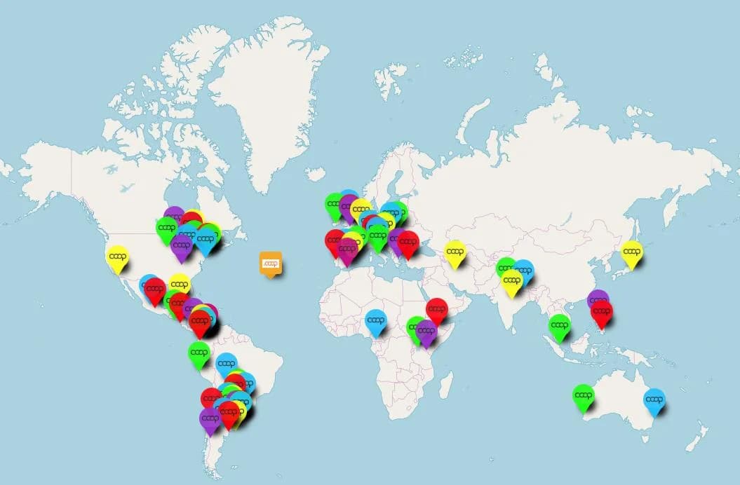Cooperative World Map