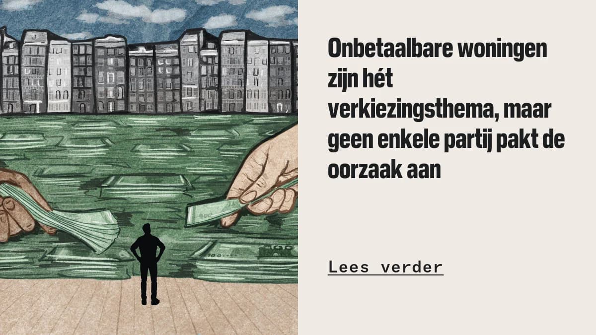 Unaffordable housing is the main election issue, but no party is tackling the cause