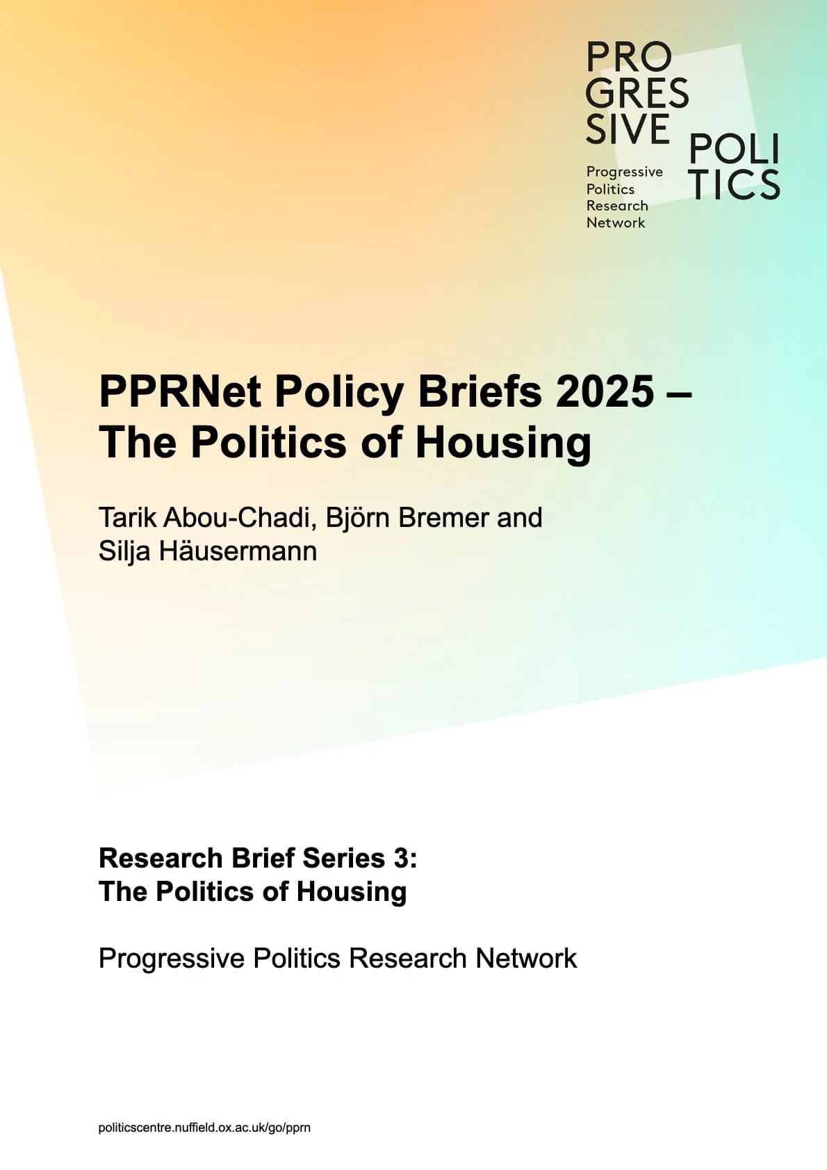 The Politics of Housing - Introduction