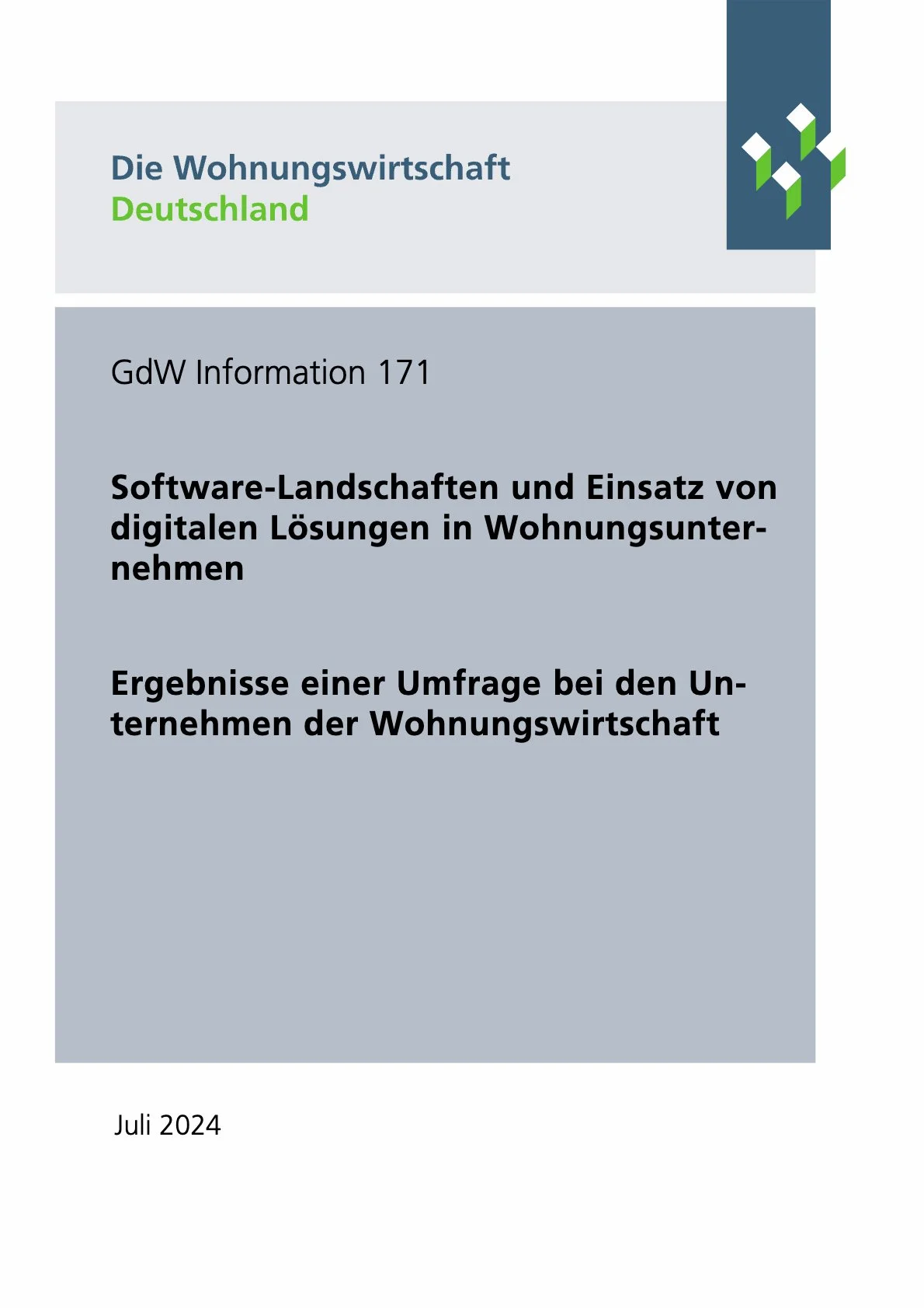 Software-Landschaften und Einsatz von digitalen Lösungen in Wohnungsunternehmen