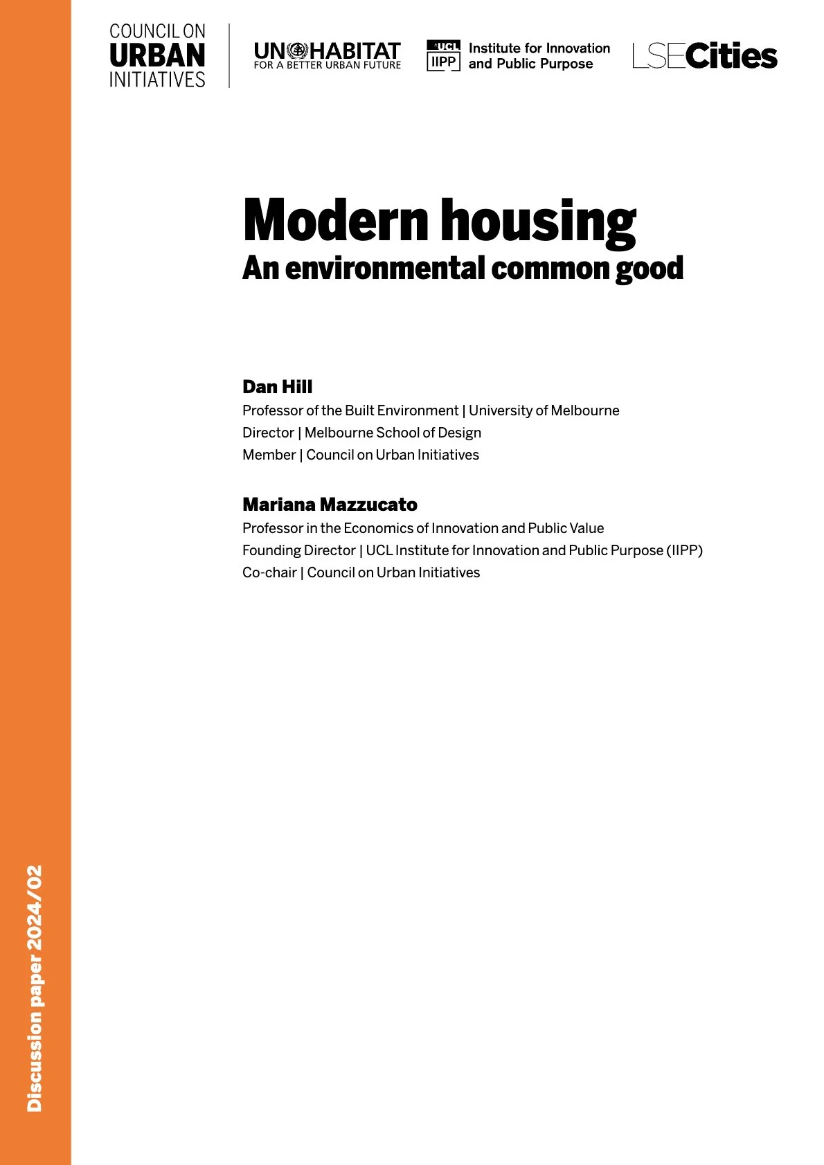 Modern housing - An environmental common good