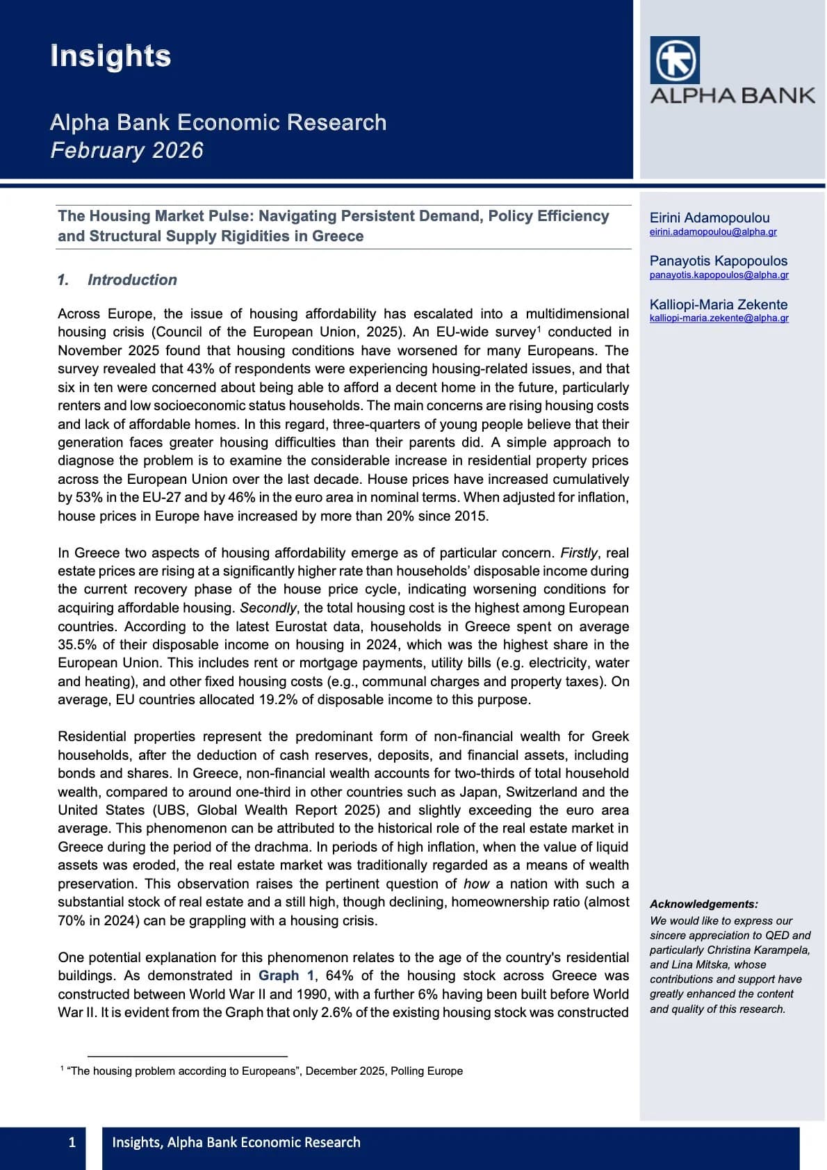 The Housing Market Pulse: Navigating Persistent Demand, Policy Efficiency and Structural Supply Rigidities in Greece